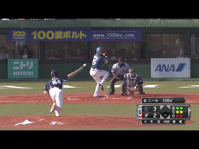 【6回裏】ライオンズ・ニール 勝ち越し直後の回を3者凡退に抑える‼ 2019/8/27 F-L