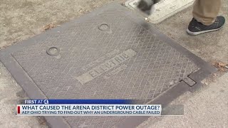 What caused AEP's Arena District power outage this week