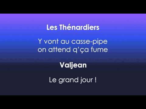 Les Misérables Paris 1991 - Le grand jour - PAROLES/LYRICS