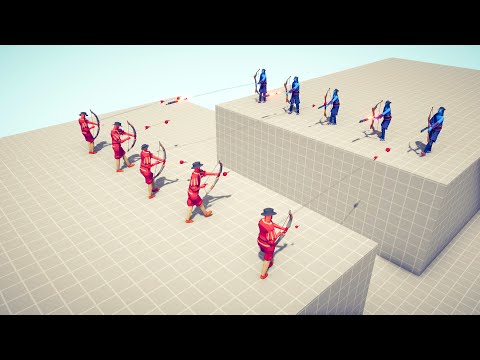 5x ARCHERS vs 5x ARCHERS TOURNAMENT - Totally Accurate Battle Simulator TABS