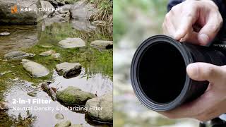 K&F Concept ND2-ND32 (1-5 Stop) & CPL Circular Filter 2-in-1 Effect Video