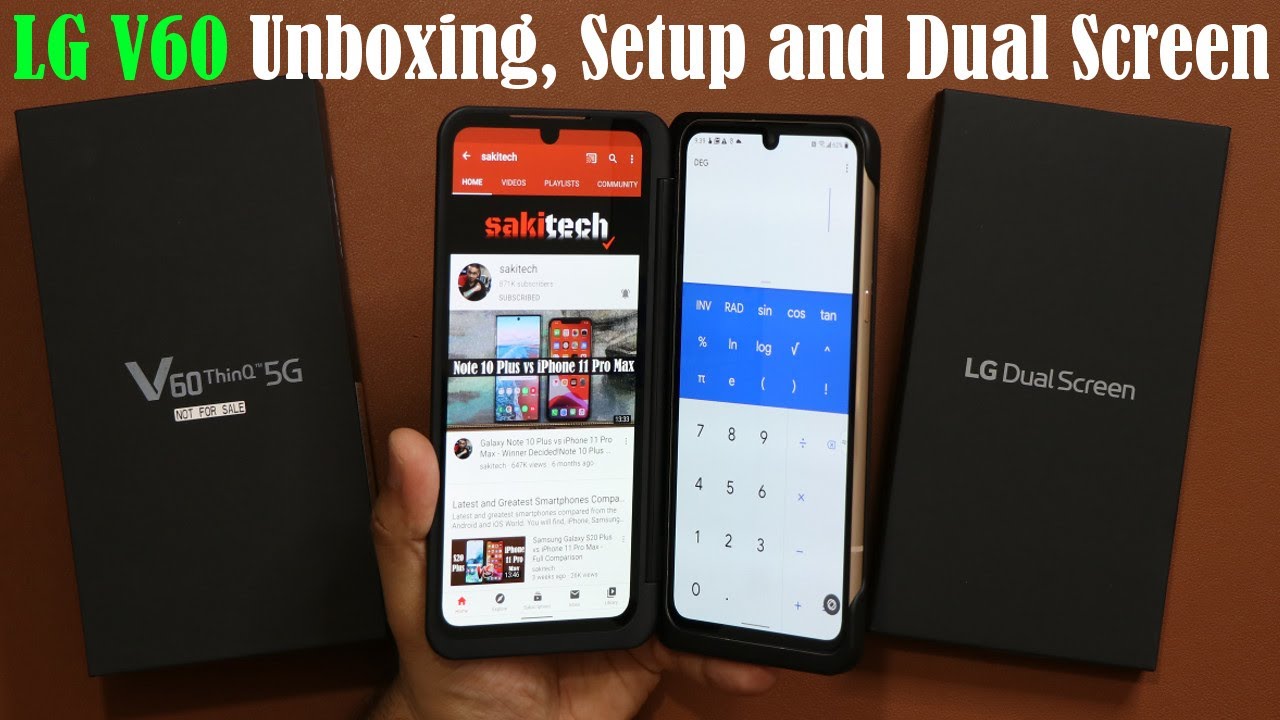 LG V60 Unboxing, Setup, Tour and LG Dual Screen Capabilities