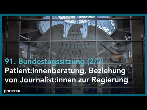 Bundestag LIVE: 91. Sitzung des Bundestages