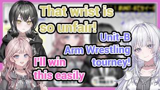UNIT B Arm Wrestling Tourney, Neon VS Mira VS Lyra!!! The Unexpected Winner?! Hololive mek PARK