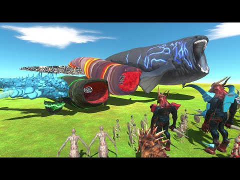 Bloop of Evolution VS Kozarog of Evolution - Animal Revolt Battle Simulator