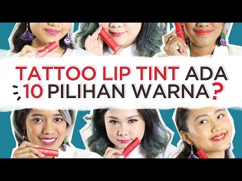 10 Warna Pigmented Laneige Tattoo Lip Tint | FD Swatch Sister