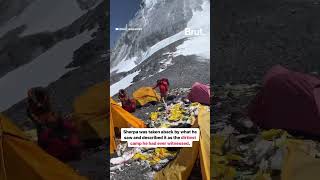 Mountaineer exposed a disturbing sight of garbage accumulation at the Mount Everest base camp.