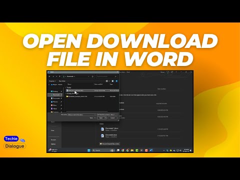 How To Open Download File In MS Word - Simple Steps