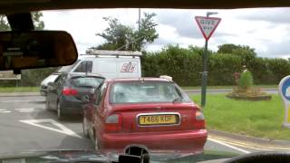 preview picture of video 'View of driving down the A448 turning left onto the A435 Alcester Rd. and speed camera'