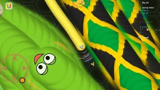 🐍 WORMATE.IO 🐍 rắn săn mồi | BIGGEST SLITHER SNAKE TOP 01 | Epic Wormate Best Gameplay