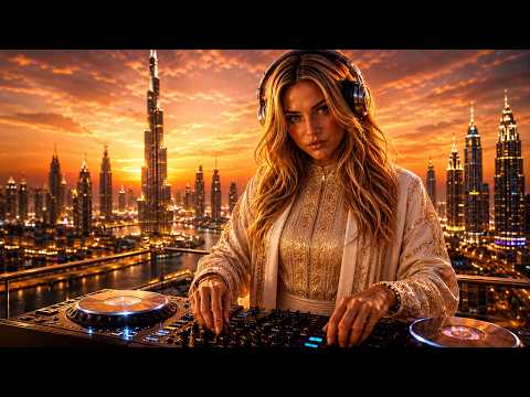 Dubai Skyline Golden Hour 🌅 Melodic & Progressive Techno Flow [2027]