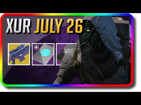 Destiny 2 - Xur Location, Exotic Armor Random Rolls & Xur Bounty "D.A.R.C.I." (7/26/2019 July 26) Video