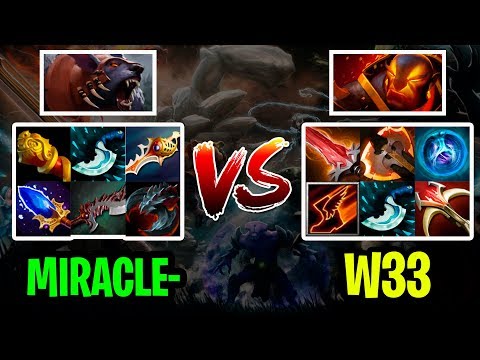 Miracle- Ursa Full Divine Build VS W33 Ember Critical Build - 7.18 - Dota 2