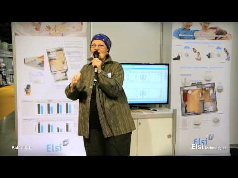 MariCare: Rap-mummo Eila Nevanranta at Terveysteknologia trade show