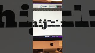 Working on the lower case letters. I’ll have a more in-depth video explaining my process later.
