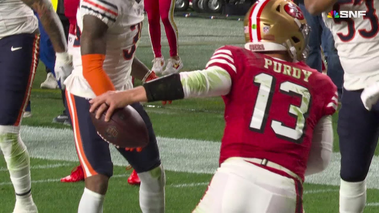 Purdy calls his own number for a QB scramble TD