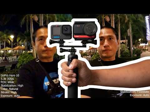 Hero 10 LOW LIGHT vs One R 1 inch mod (Honest Review)