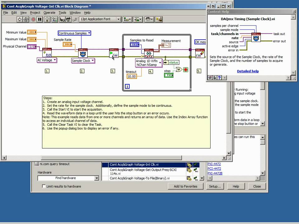 Data Acquisition with NI myDAQ: Creating Tasks in LabVIEW