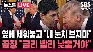 [????속보] 40년 관례 깨고 백악관에서 취임식 한 케빈 워시 연준의장.."내 눈치 보지마" 너스레 떨더니 곧장 "금리 빨리 낮출 것" | SBS 뉴스속보