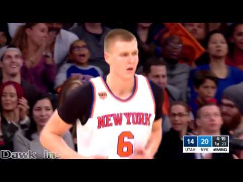 Kristaps Porzingis Full Highlights 2016 11 06 vs Jazz   28 Pts, 8 Rebs, 2 Blks  1