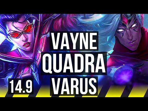 VAYNE & Lulu vs VARUS & Blitzcrank (ADC) | Quadra, 800+ games | BR Master | 14.9