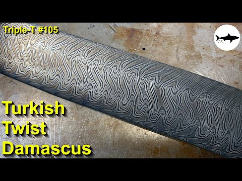 Triple-T #105 - Damascus patterns - Turkish twist #2