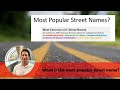 What Is The Most Popular Street Name