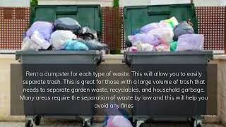Five Reasons to Rent a Dumpsters