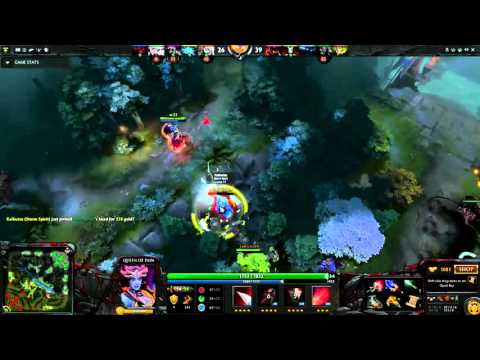 w33 Queen of Pain 7600 Ranked Gameplay - video pro gameplay in dota 2