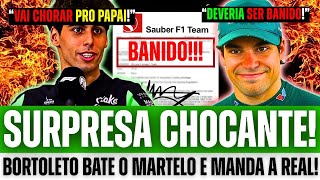 🚨 BORTOLETO QUEBRA O SILÊNCIO E EXPÕE TUDO SOBRE A BATIDA EM INTERLAGOS! VERDADE CHOCA A SAUBER!