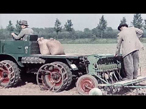 Mercedes-Benz UNIMOG U 411 bei der Bodenbearbeitung und Pflege – sehenswerter Werbefilm aus 1956