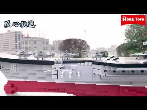 Конструктор SLUBAN ВМС Китая серия Военная техника линкор авианосец Ляонин,пластиковый Корабль 1875