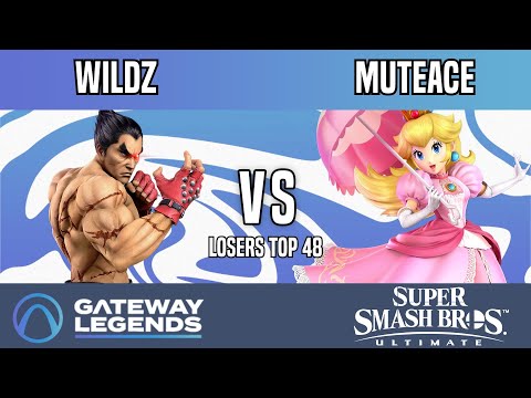 Gateway Legends - Losers Top 48 - Wildz(Kazuya) Vs. MuteAce(Peach)