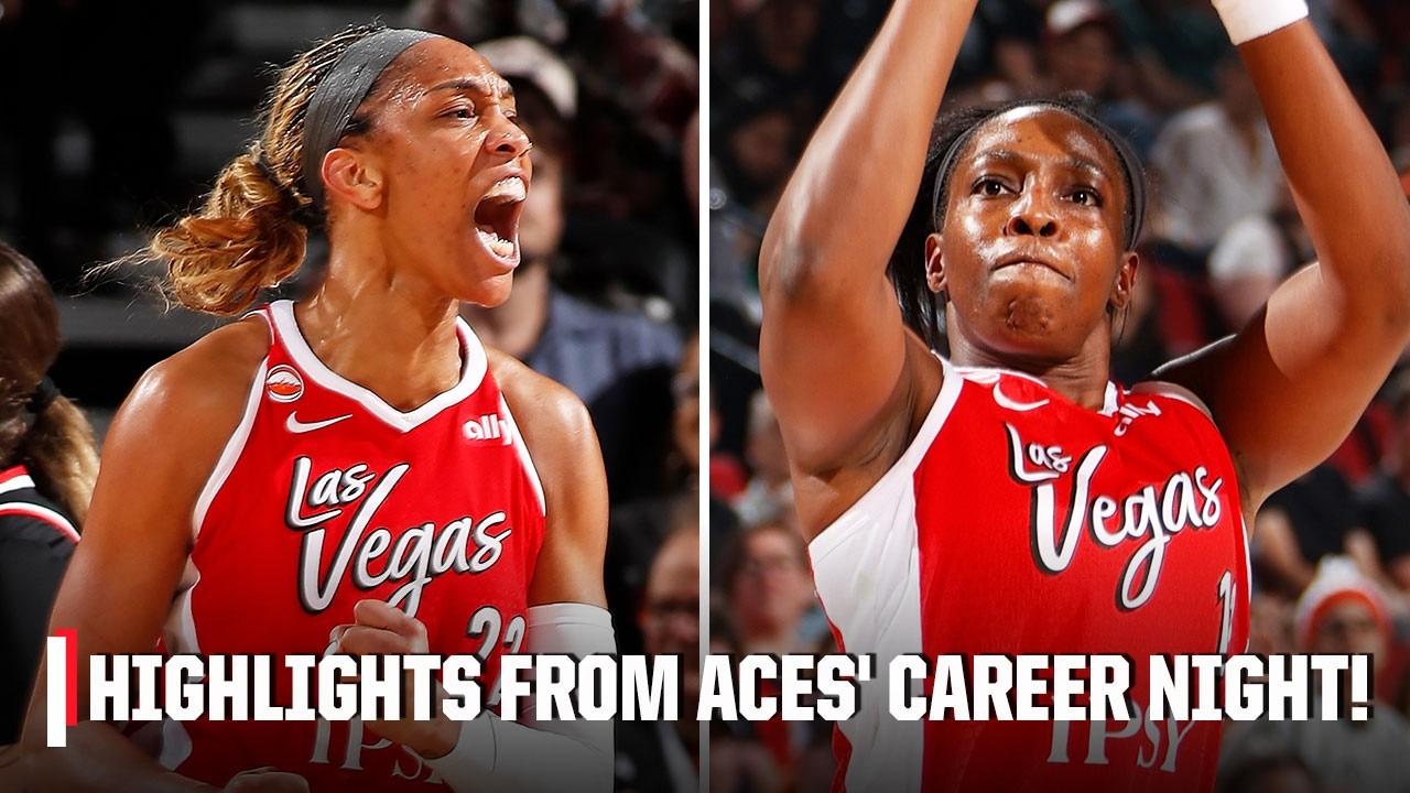 Chelsea Gray sets new CAREER HIGH 9 3PM while A'ja Wilson adds 32 PTS in Aces' win 🔥 | WNBA on ESPN