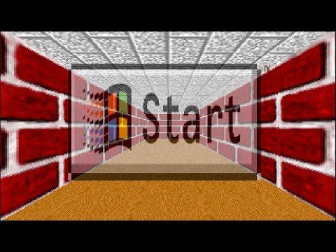 Windows 9x 3D Maze Screensaver (4K)