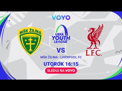 UEFA Youth League | MŠK Žilina - Liverpool FC | v utorok 3. 2. 2026 16:15 na Voyo