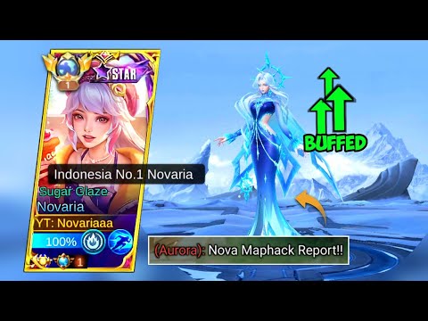 NOVARIA NEW STARLIGHT SKIN TUTORIAL 2024 | HOW TO COUNTER META REVAMPED AURORA SOLO RANKED | MLBB