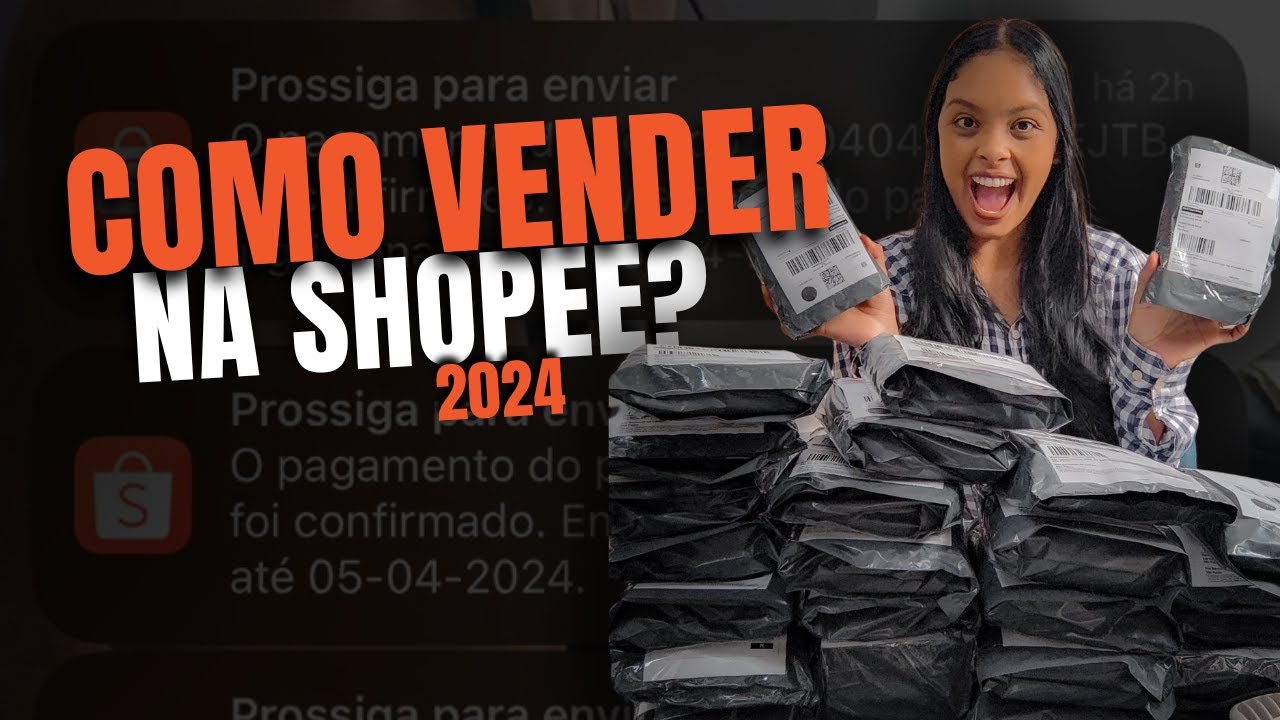 COMO VENDER NA SHOPEE EM 2024 | Como Cadastrar e Configurar a Sua Loja | TRABALHANDO EM CASA