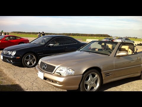 Track Day with Mercedes CL55 AMG (W215) and SL500 (R129)