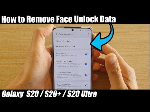Galaxy S20/S20+: How to Remove Face Unlock Data