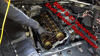 BMW 528i N-52 Valvetronic Eccentric Shaft Sensor / Valve Cover Replacement