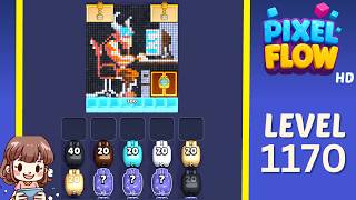 Pixel Flow Level 1170 Solution Walkthrough
