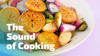 Roasted Persimmon, Radish, Asian Pear & Brussels Sprouts // The Sound of Cooking Video