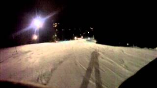 preview picture of video 'Skigebiet Bublava CZ bei Klingenthal , Sport am Abend , grosse Piste Ski fahren'