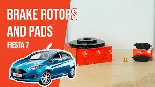 Youtube thumbnail of video "How to replace the front brake rotors and pads Fiesta Mk7 🚗"