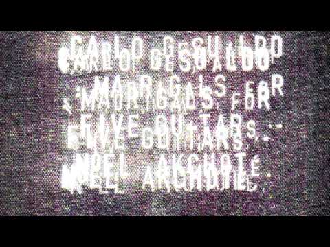 Noël Akchoté: Carlo Gesualdo-Madrigals For Five Guitars