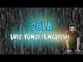 Sola (english version) - Luis Fonsi (Letra/Lyrics) Sola (english version) - Luis Fonsi (Letra/Lyrics)