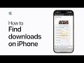 How To Find Downloads On IPhone Or IPad Apple Support