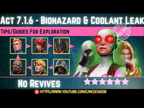 MCOC: Act 7.1.6 - Biohazard & Coolant Leak - Tips/Guides - No Revives - Story quest (Book 2)