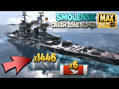 Smolensk: Insane 4,5k bxp, 407k damage [O7] - World of Warships